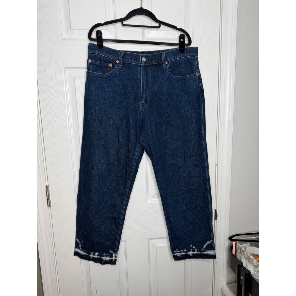 Lucky Brand Relax Taper Jeans Raw/Bleach Hem Size 10/30